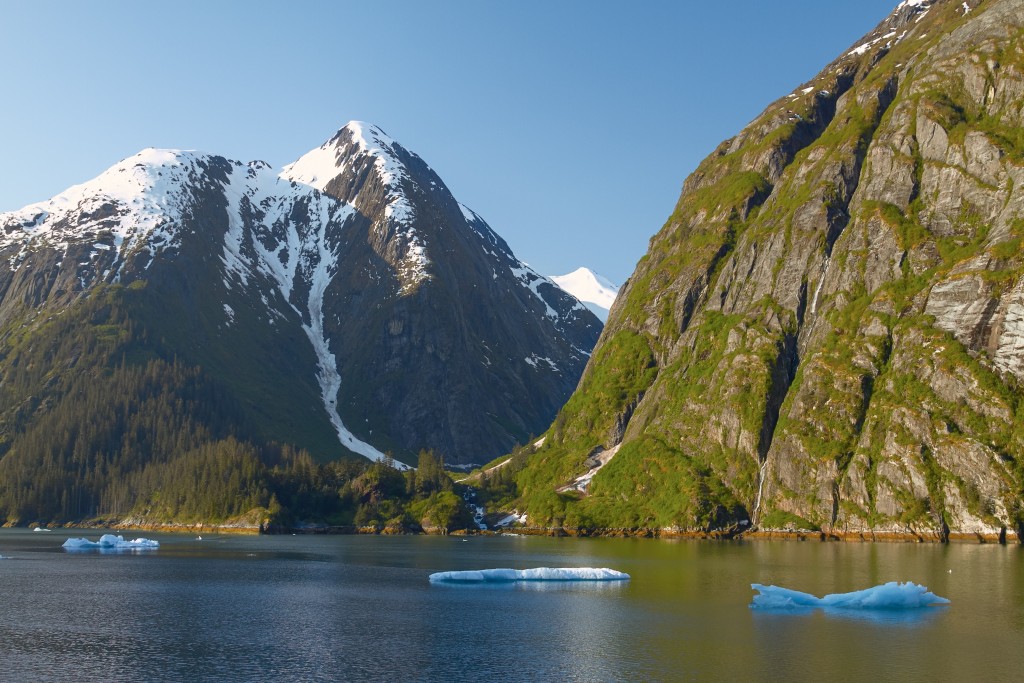 Landscape at Tracy Arm Fjords in Alaska United States